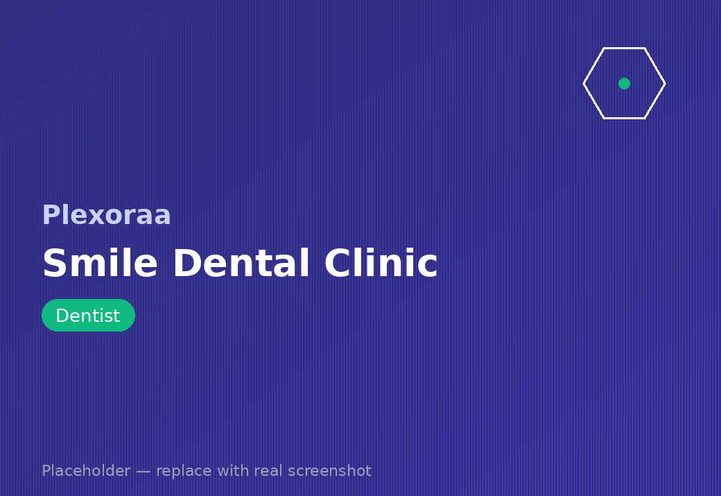 Smile Dental Clinic website screenshot